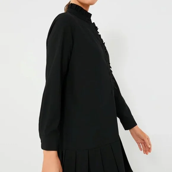 NWT Tuckernuck Black Crepe Tate Dress M - Picture 3 of 4